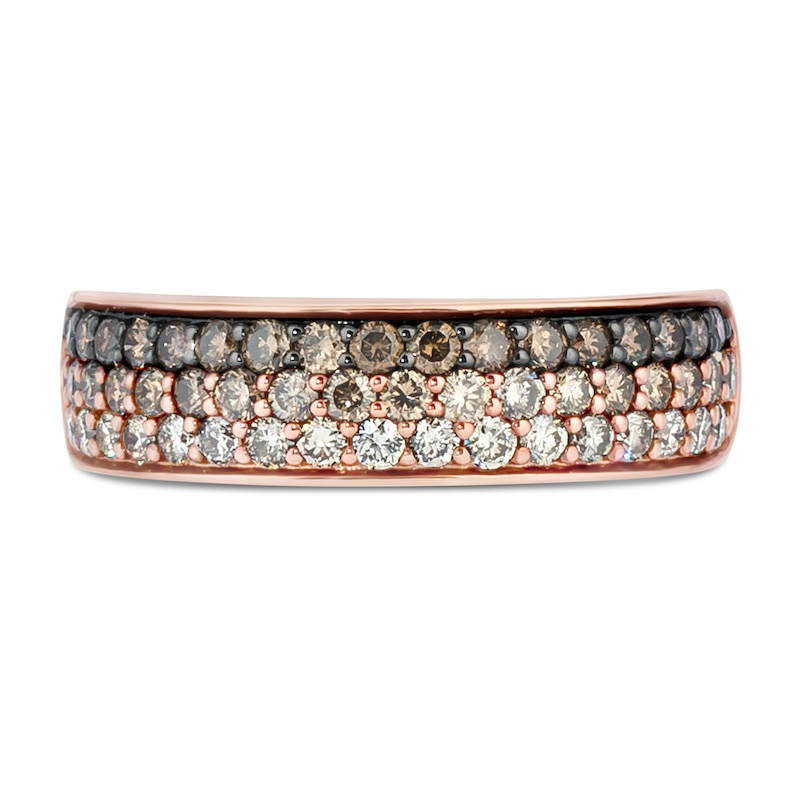 Main Image 4 of Le Vian Chocolate Ombre Ring 7/8 ct tw Diamonds 14K Strawberry  Gold