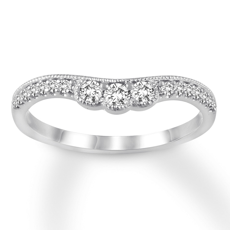 Main Image 1 of Diamond Anniversary Band 1/4 ct tw Round-cut 14K White Gold