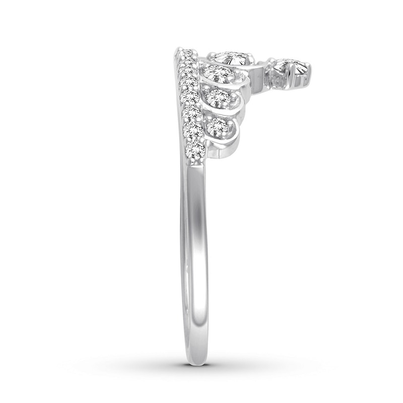 Main Image 2 of Diamond Tiara Ring 1/2 carat tw Round 14K White Gold