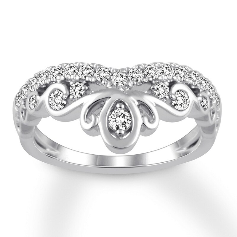 Diamond Tiara Ring 1/2 ct tw Round-cut 14K White Gold