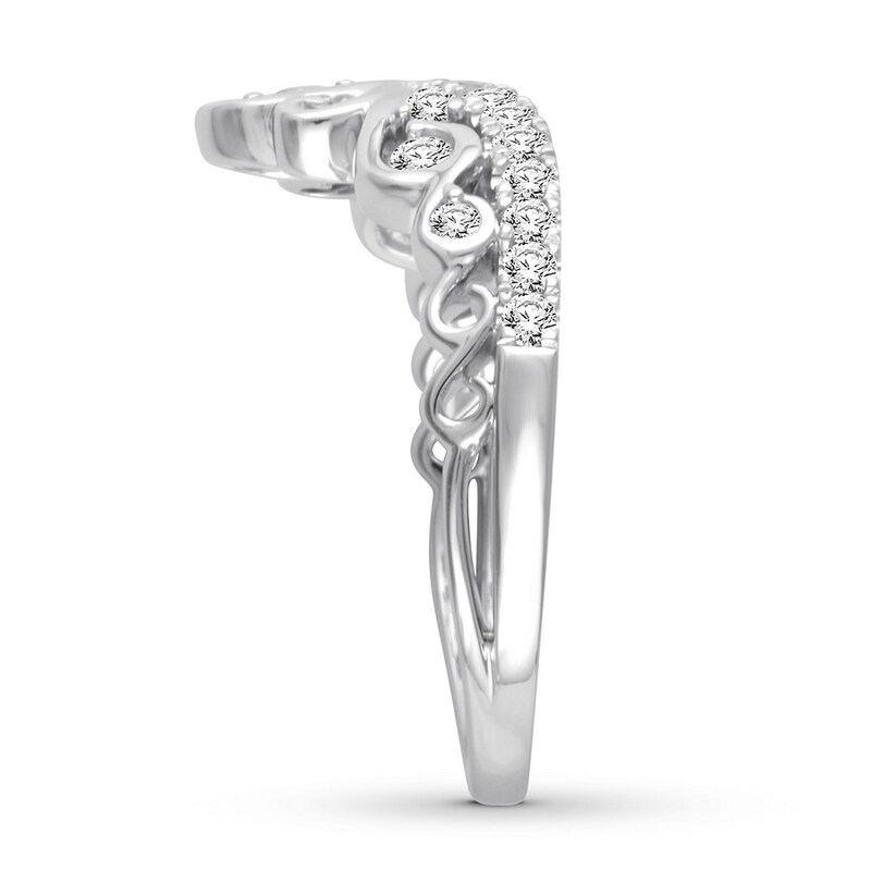 Diamond Tiara Ring 1/2 ct tw Round-cut 14K White Gold