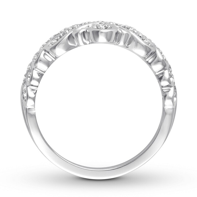 Diamond Tiara Ring 1/2 ct tw Round-cut 14K White Gold