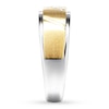 Thumbnail Image 2 of Men's Diamond Band 1/10 ct tw 10K Two-Tone Gold