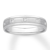 Thumbnail Image 0 of Men's Diamond Band 1/10 ct tw Round-cut 10K White Gold