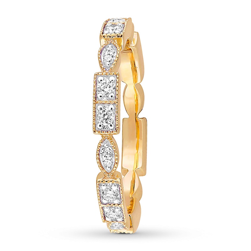 Main Image 3 of Diamond Ring 1/3 ct tw Round 10K Yellow Gold
