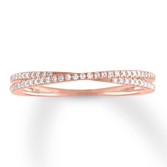 Jared The Galleria Of Jewelry Diamond Ring 1/6 ct tw Round 10K Rose Gold