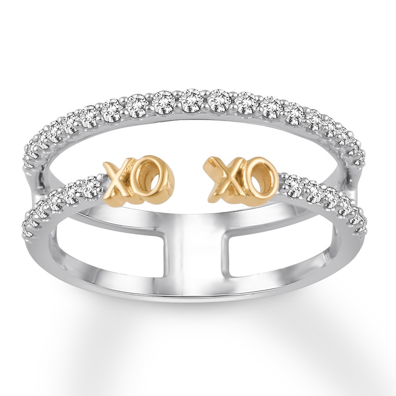 Diamond Ring 1/3 ct tw Round-cut 14K Two-Tone Gold