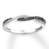 Thumbnail Image 0 of Black & White Diamond Anniversary Band 1/5 ct tw 10K White Gold