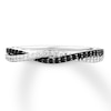 Thumbnail Image 3 of Black & White Diamond Anniversary Band 1/5 ct tw 10K White Gold
