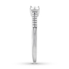 Thumbnail Image 3 of Diamond Ring 1/2 ct tw Princess-cut/Round 14K White Gold