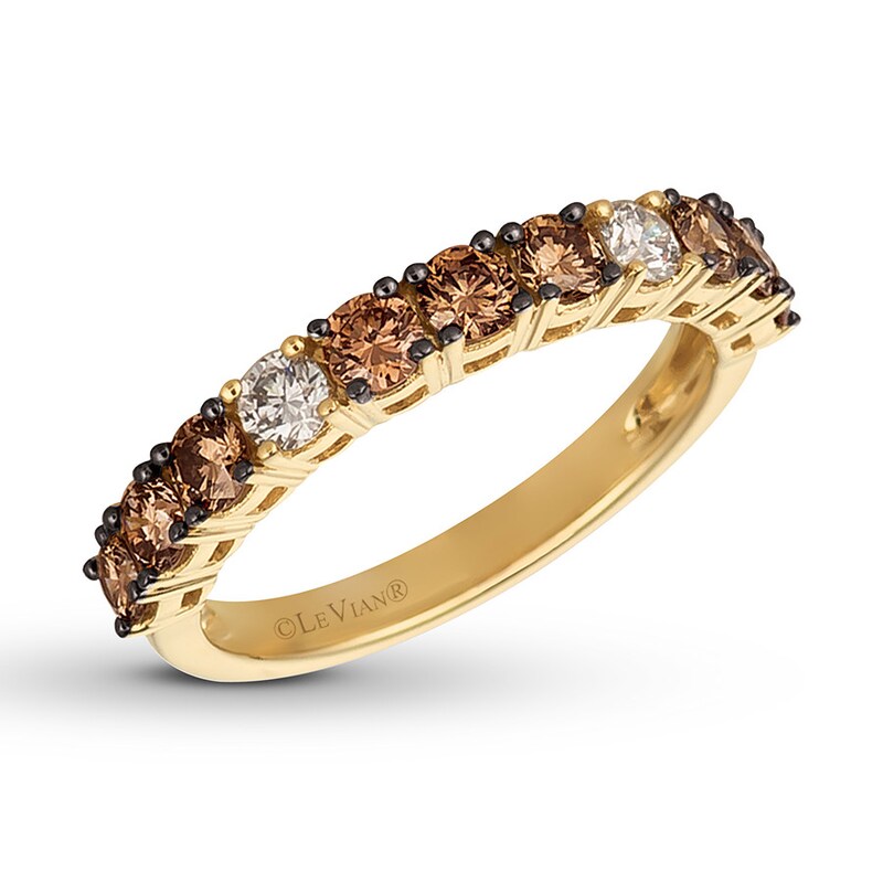 Main Image 1 of Le Vian Chocolate Diamond Ring 7/8 ct tw 14K Honey Gold
