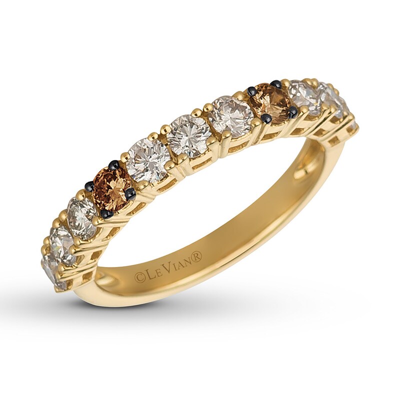 Main Image 1 of Le Vian Chocolate Round Diamond Band 7/8 ct tw 14K Honey Gold