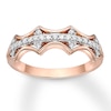 Thumbnail Image 1 of Diamond Stackable Ring 1/5 ct tw Round-cut 10K Rose Gold