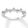 Thumbnail Image 1 of Diamond Stackable Ring 1/5 ct tw Round-cut 10K White Gold
