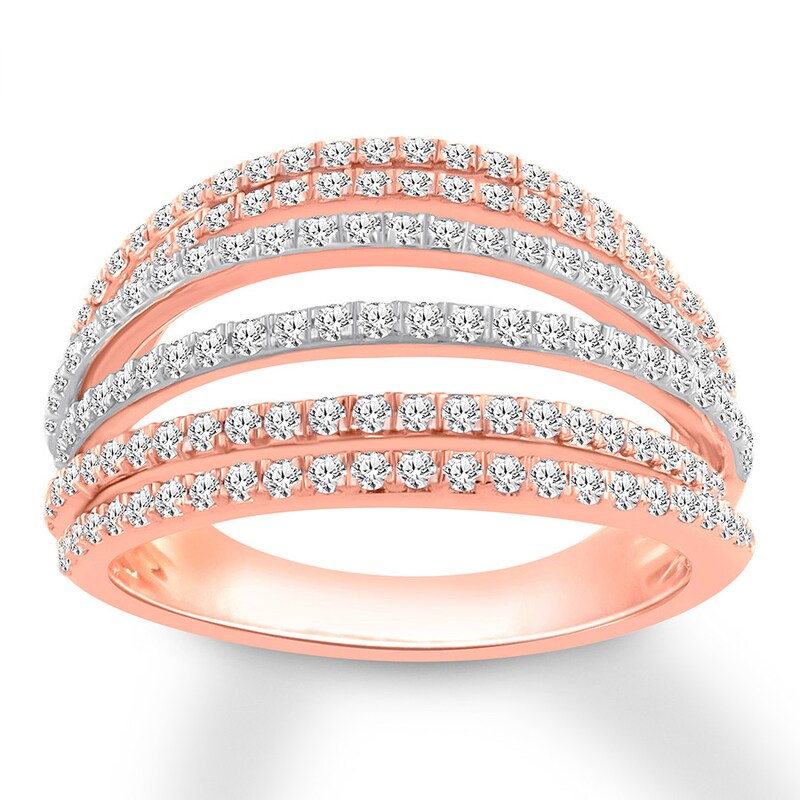 Main Image 1 of Diamond Ring 3/4 ct tw Round-cut 14K Rose Gold