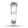 Thumbnail Image 3 of Men's Diamond Band 1/10 ct tw Round-cut 10K White Gold
