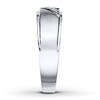 Thumbnail Image 2 of Men's Diamond Band 1/10 ct tw Round-cut 10K White Gold