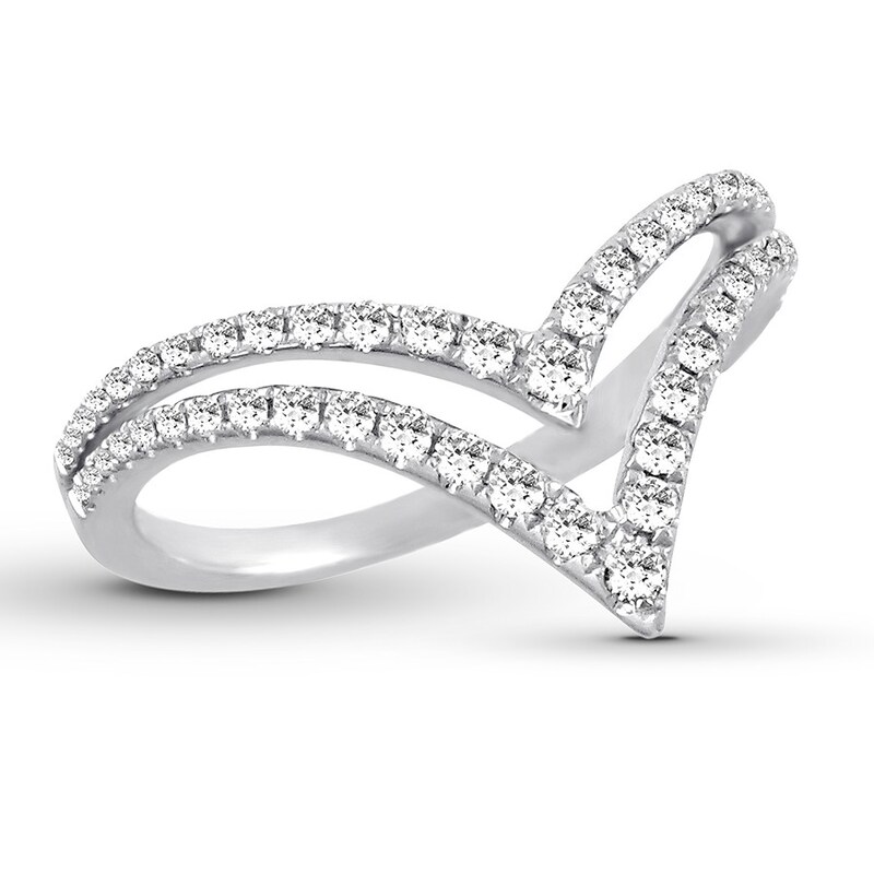 Diamond Band 3/8 ct tw Round-cut 18K White Gold