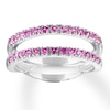 Thumbnail Image 0 of Natural Pink Sapphire Enhancer Ring 14K White Gold