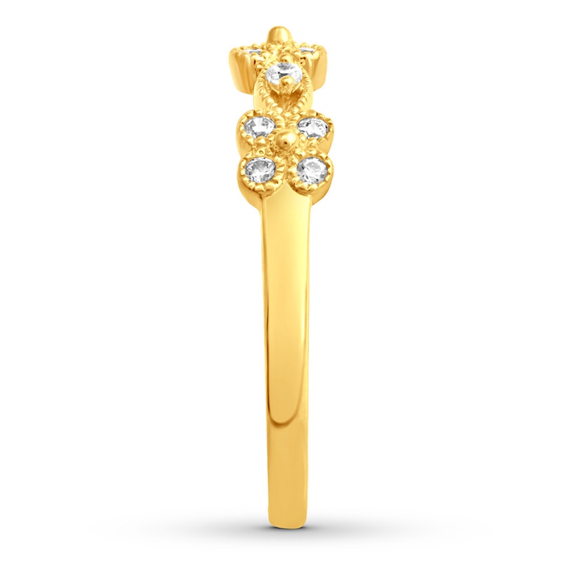 Diamond Anniversary Band 1/6 ct tw Bezel-set 10K Yellow Gold