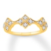 Thumbnail Image 0 of Diamond Anniversary Ring 1/8 ct tw Round-cut 10K Yellow Gold