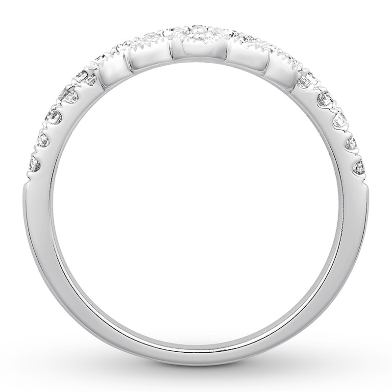 Diamond Enhancer Ring 1/2 ct tw Round-cut 14K White Gold