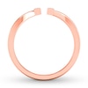 Thumbnail Image 1 of Diamond Ring 1/4 ct tw Round/Baguette 10K Rose Gold