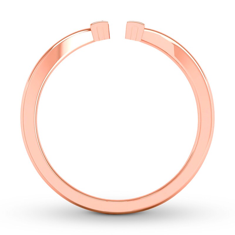 Diamond Ring 1/4 ct tw Round/Baguette 10K Rose Gold