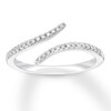 Thumbnail Image 1 of Diamond Deconstructed Ring 1/6 ct tw Round-cut 10K White Gold
