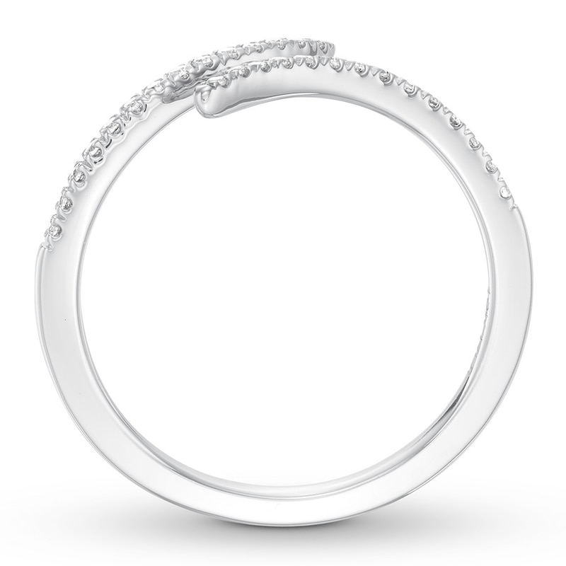 Main Image 2 of Diamond Deconstructed Ring 1/6 ct tw Round-cut 10K White Gold