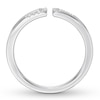 Thumbnail Image 2 of Diamond Midi Ring 1/20 ct tw Round-cut 10K White Gold