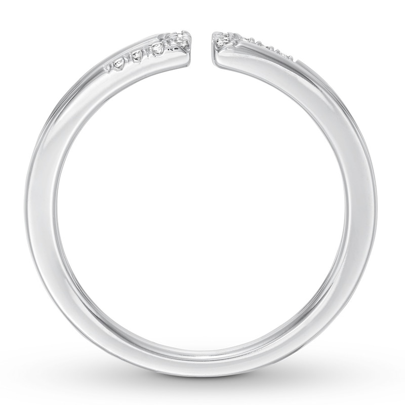 Diamond Midi Ring 1/20 ct tw Round-cut 10K White Gold