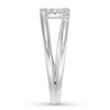 Thumbnail Image 3 of Diamond Midi Ring 1/20 ct tw Round-cut 10K White Gold