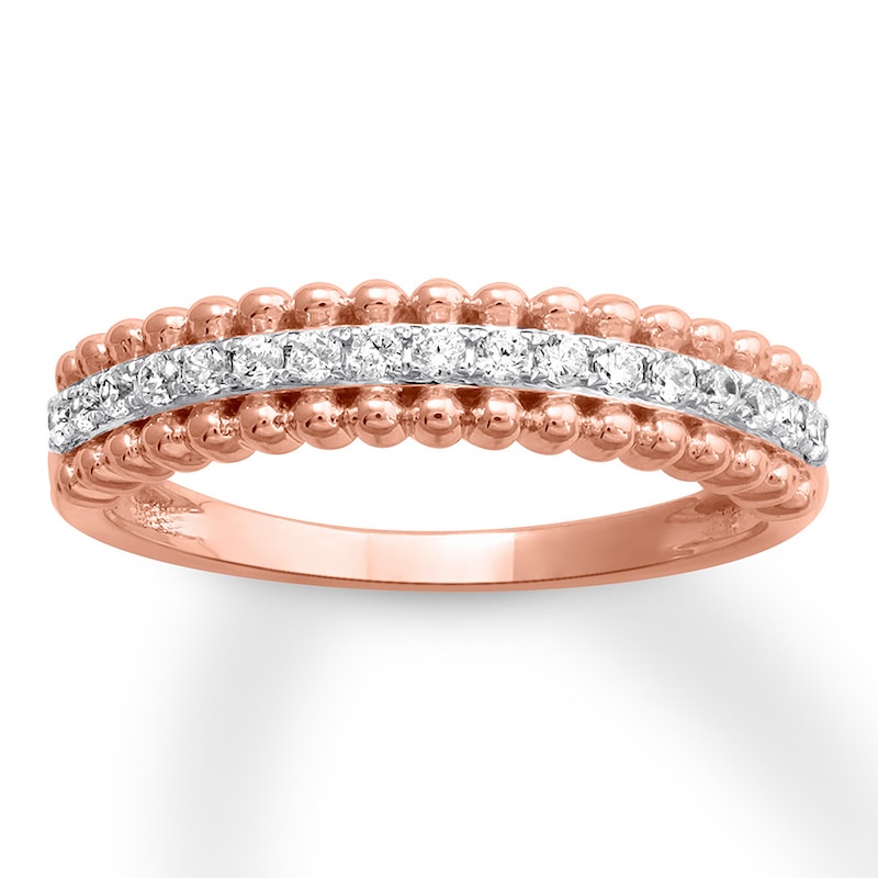 Diamond Anniversary Band 1/6 ct tw Round-cut 10K Rose Gold