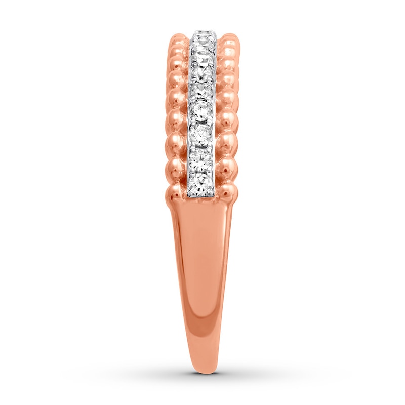 Diamond Anniversary Band 1/6 ct tw Round-cut 10K Rose Gold