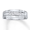 Thumbnail Image 0 of Diamond Band 1/4 ct tw Round-cut 10K White Gold