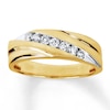 Thumbnail Image 0 of Diamond Men's Band 1/4 ct tw Round-cut 10K Yellow Gold