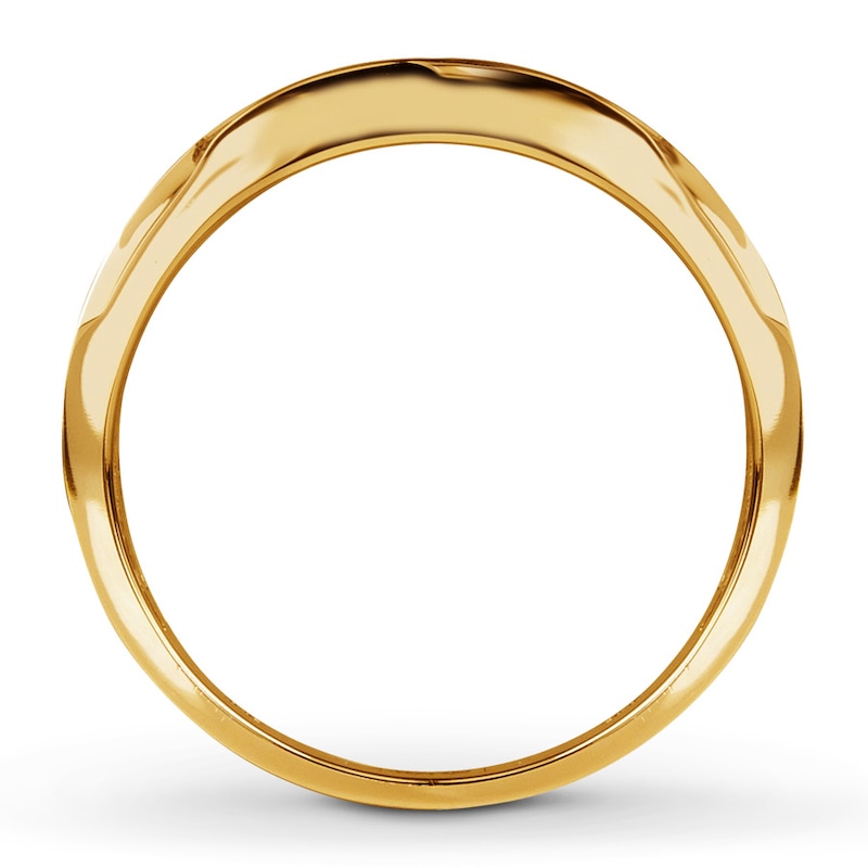 Diamond Men's Band 1/4 ct tw Round-cut 10K Yellow Gold