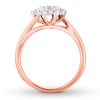 Thumbnail Image 2 of Diamond Promise Ring 1/2 ct tw Round 10K Rose Gold