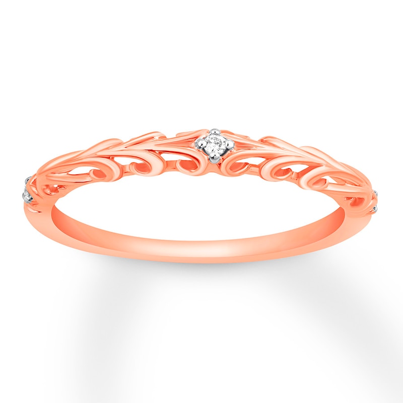 Anniversary Band Diamond Accents 10K Rose Gold