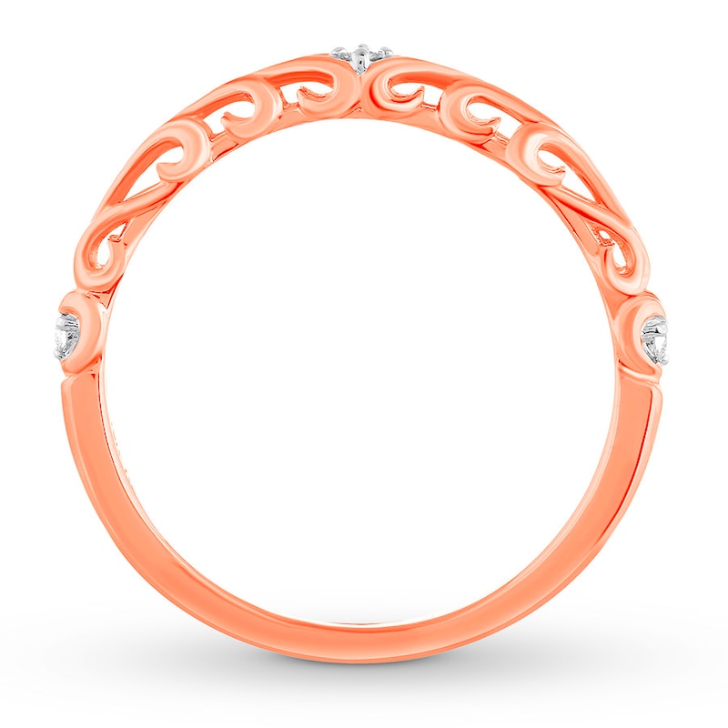 Anniversary Band Diamond Accents 10K Rose Gold