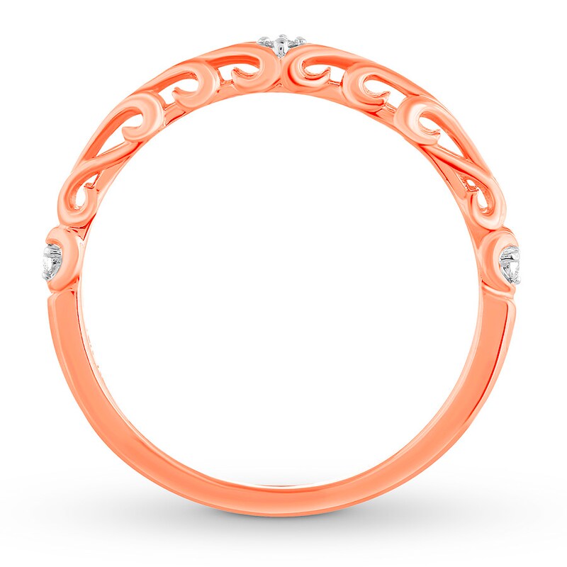 Anniversary Band Diamond Accents 10K Rose Gold