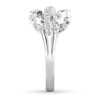 Thumbnail Image 2 of Diamond Ring 3/4 ct tw Marquise/Round 14K White Gold