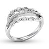 Thumbnail Image 4 of Diamond Ring 3/4 ct tw Marquise/Round 14K White Gold