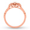 Thumbnail Image 1 of Diamond Promise Ring 1/4 ct tw Round 10K Rose Gold