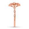 Thumbnail Image 2 of Diamond Promise Ring 1/4 ct tw Round 10K Rose Gold