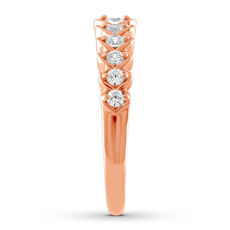 Diamond Anniversary Band 3/8 ct tw Round-cut 10K Rose Gold