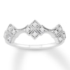 Diamond Anniversary Ring 1/8 ct tw Round-cut 10K White Gold
