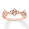 Thumbnail Image 0 of Diamond Anniversary Ring 1/8 ct tw Round-cut 10K Rose Gold
