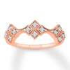 Thumbnail Image 1 of Diamond Anniversary Ring 1/8 ct tw Round-cut 10K Rose Gold